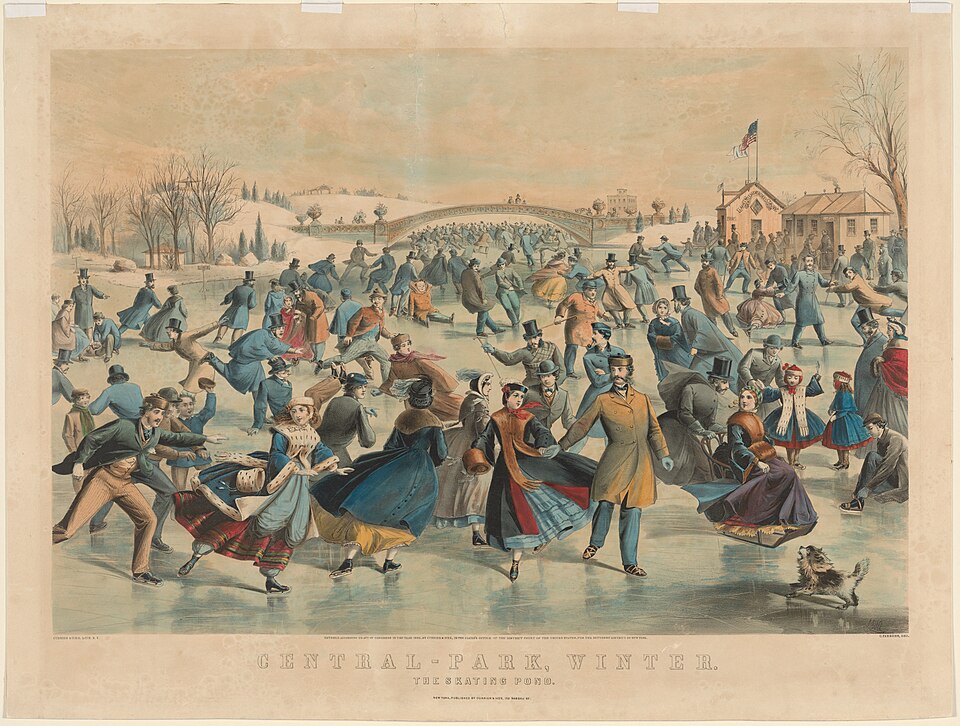 Central Park, Winter by Currier & Ives