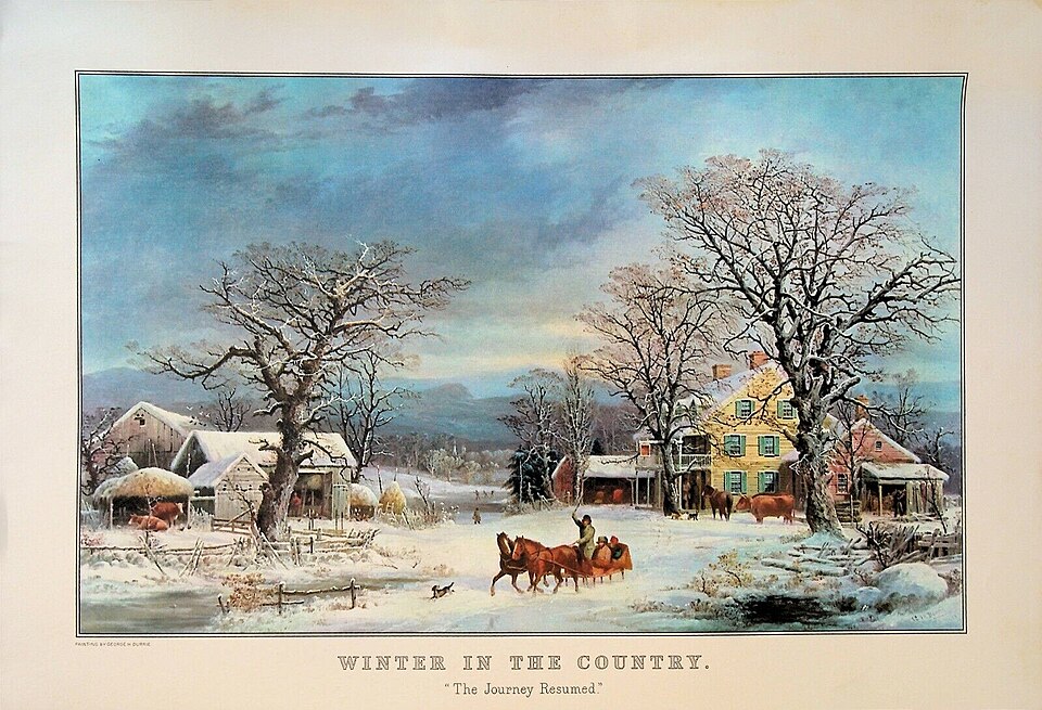 Winter in the Country by Currier & Ives