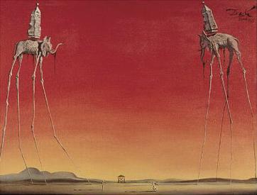 The Elephants by Salvador Dalí