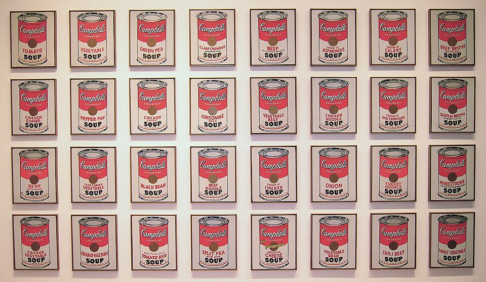 Campbell's Soup Cans by Andy Warhol