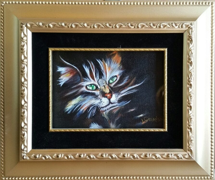Cat Framed 5x7